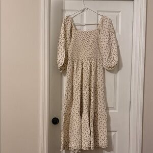 Neuflora Floral Puff Sleeve Maxi Dress